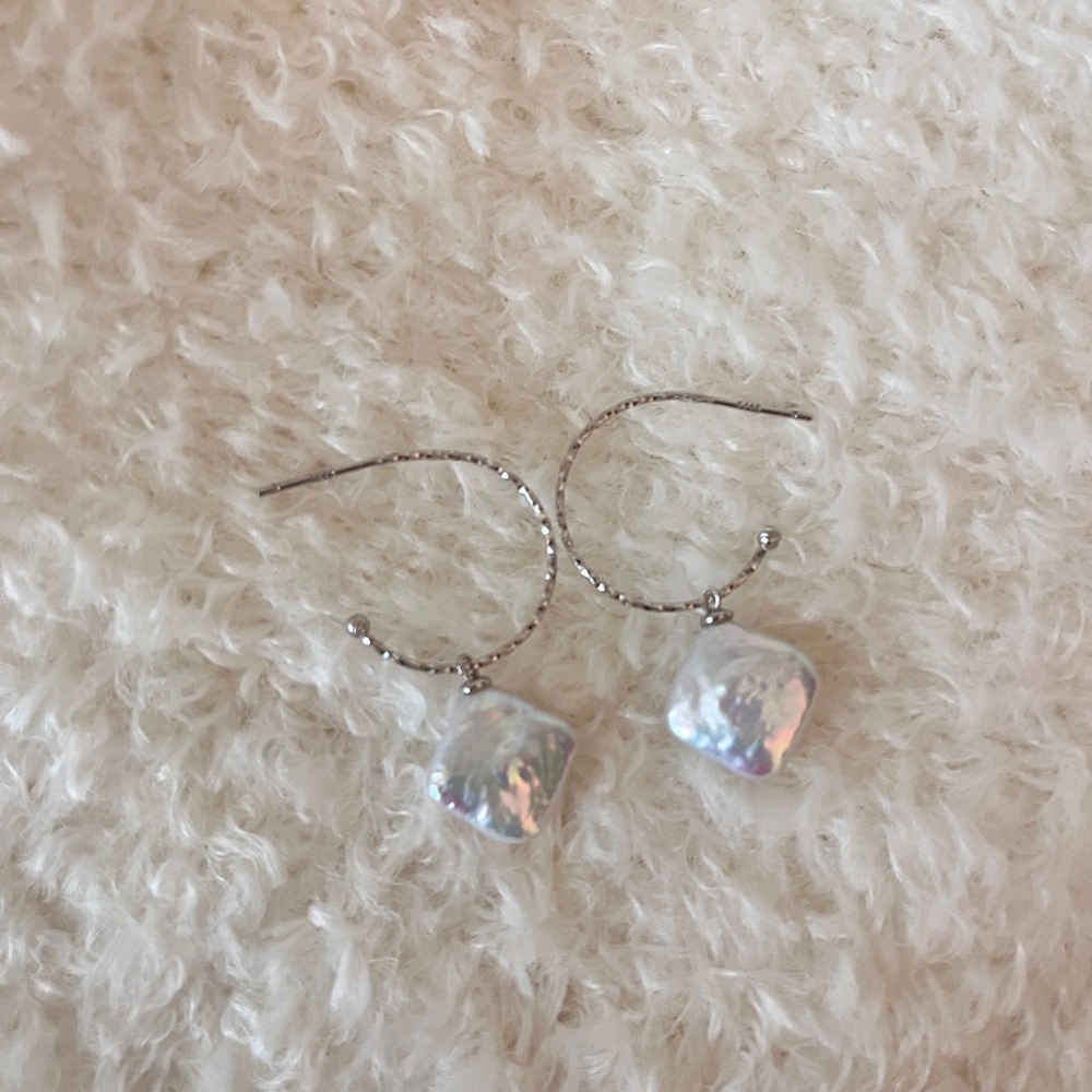 Natural Baroque Drop Earrings